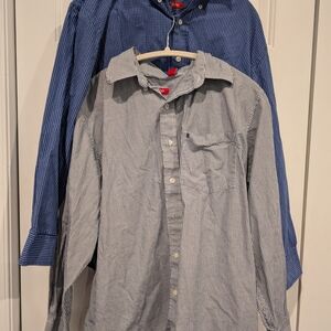 Men's Izod Button Up Shirts Large